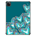 Corazon de Fer in Teal | iPad Pro 11-inch (3rd/4th gen) / iPad Impact Case / Black | Image 1