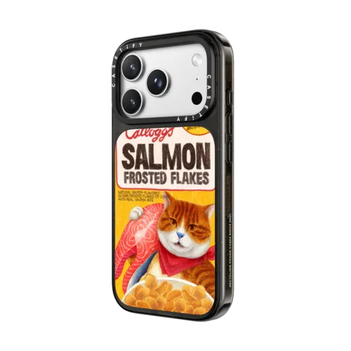 Catllogg's SALMON | iPhone 18 Pro Max / Impact Case MagSafe Compatible - Glossy / Glossy Black | Image 2