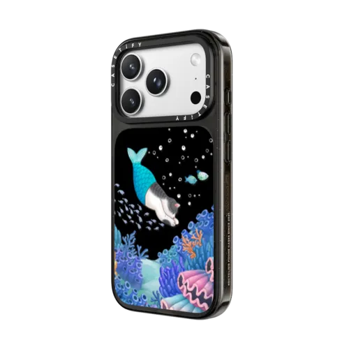 mermaid in the sea | iPhone 18 Pro Max / Impact Case MagSafe Compatible - Glossy / Glossy Black | Image 2