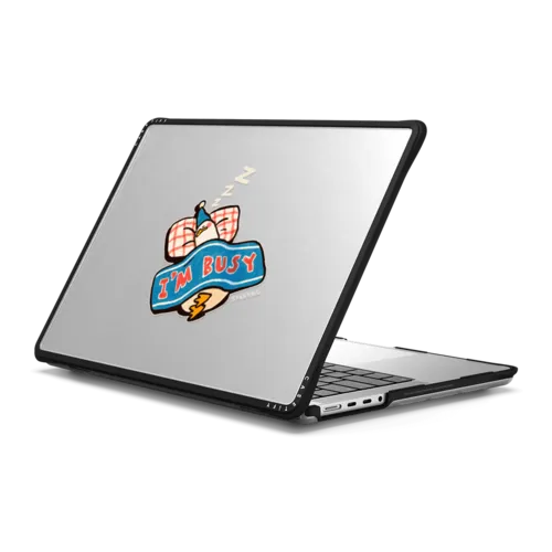 I'm busy | MacBook Pro 14-inch (M1 - M5) / MacBook Impact Case / Black | Image 1