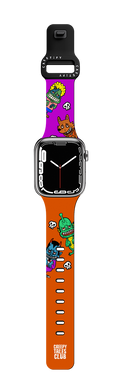 Creepy Tales Club Watch Band | Apple Watch Series 7-9 (45mm) / Impact Band / Black | Image 1