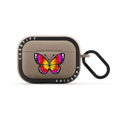 Monarca Sunset by Sofia Castellanos | AirPods Pro 2 / Earbuds Bounce Case / Matte Taupe | Image 1
