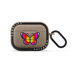 Monarca Sunset by Sofia Castellanos | AirPods Pro 2 / Earbuds Bounce Case / Matte Taupe | Image 1