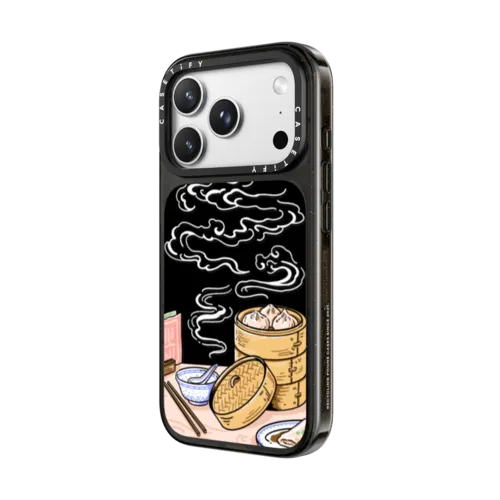 Dim Sum by Georgina Leung | iPhone 18 Pro Max / Impact Case MagSafe Compatible - Glossy / Glossy Black | Image 2