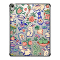 Rabbit Garden by Georgina Leung | iPad Air 13-inch (M2 - M4) / iPad Impact Case / Black | Image 1