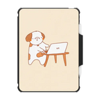 tech dog by smoleart | iPad Pro 11-inch (3rd/4th gen) / iPad Impact Folio Case / Black | Image 1