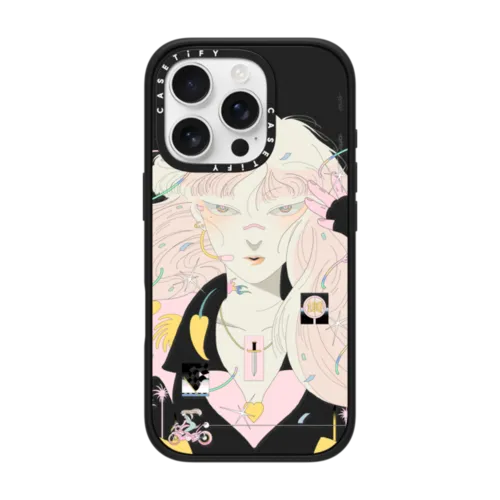 LOVE RACER BY SAITEMISS | iPhone 16 Pro / Impact Case MagSafe Compatible / Matte Black | Image 1