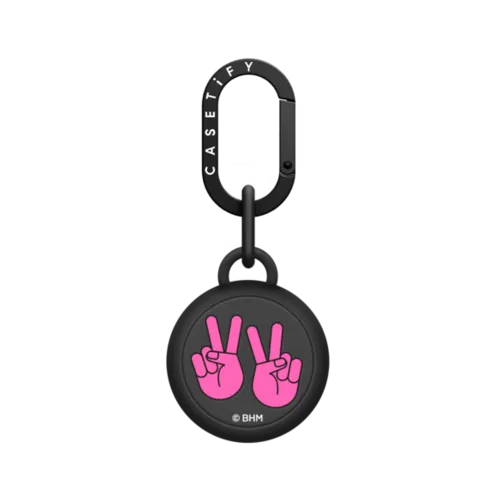 BTS Edition PTD Sign Language AirTag Holder | AirTag / AirTag Holder / Licorice | Image 1