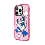 Skater JOHN -Hello my friend 03 | iPhone 16 Pro Max / Impact Case MagSafe Compatible / Pink Fizz | Image 2