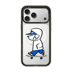 Skater JOHN -Hello my friend 04 | iPhone 17 Pro Max / Impact Case MagSafe Compatible / Black | Image 1