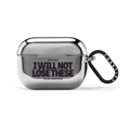 I WILL NOT LOSE THESE by Okiden | AirPods Pro 2 / Earbuds Mirror Case / Silver | Image 1
