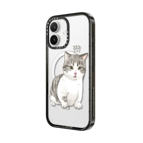confused Bean | iPhone 17 / Impact Case MagSafe Compatible / Black | Image 2