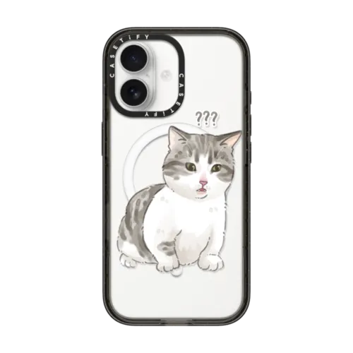 confused Bean | iPhone 17 / Impact Case MagSafe Compatible / Black | Image 1