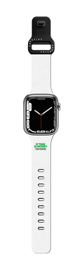 IF TIME IS MONEY THEN I'M BROKE by Okiden | Apple Watch Series 7-9 (45mm) / Impact Band / Black | Image 1