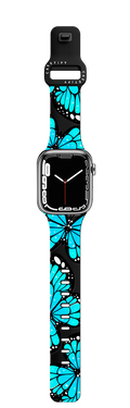 Blue Monarca by Sofia Castellanos | Apple Watch Series 7-9 (45mm) / Impact Band / Black | Image 1