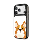 Happy Corgi | iPhone 18 Pro Max / Impact Case MagSafe Compatible - Glossy / Glossy Black | Image 2