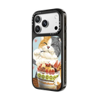 Fruit parfait cat | iPhone 18 Pro Max / Impact Case MagSafe Compatible - Glossy / Glossy Black | Image 2
