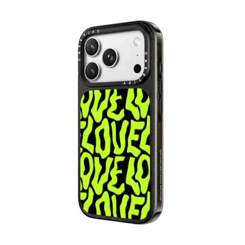 Neon Love by SOFE Store | iPhone 18 Pro Max / Impact Case MagSafe Compatible - Glossy / Glossy Black | Image 2
