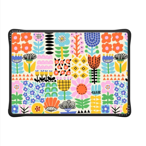 Scandinavian Maximalist Florals by Sandra Hutter | MacBook Pro 14-inch (M1 - M5) / MacBook Impact Case / Black | Image 2