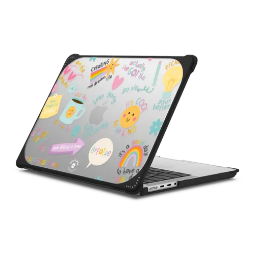 Keep Growing by Laura Jane Illustrations | MacBook Pro 14-inch (M1 - M5) / MacBook Bounce Case / Black | Image 1