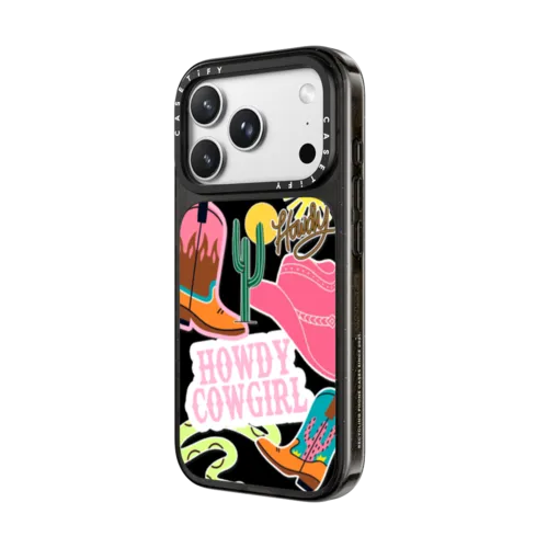 Howdy Cowgirl | iPhone 18 Pro Max / Impact Case MagSafe Compatible - Glossy / Glossy Black | Image 2