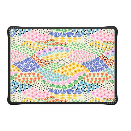 Flower Meadow by Sandra Hutter | MacBook Pro 14-inch (M1 - M5) / MacBook Impact Case / Black | Image 2