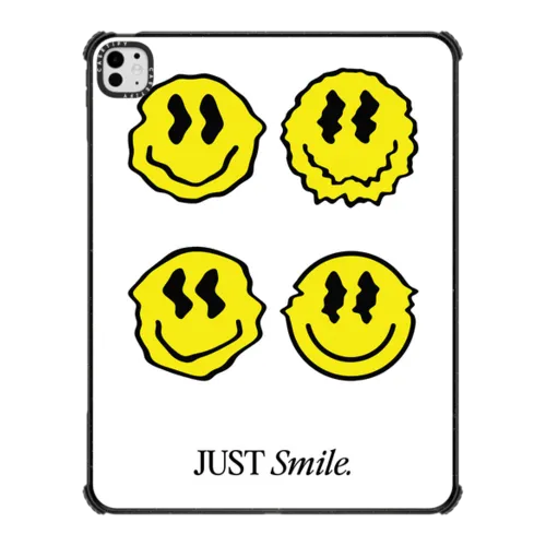 Just Smile by SOFE Store | iPad Pro 13-inch (M4/M5) / iPad Impact Case / Black | Image 1