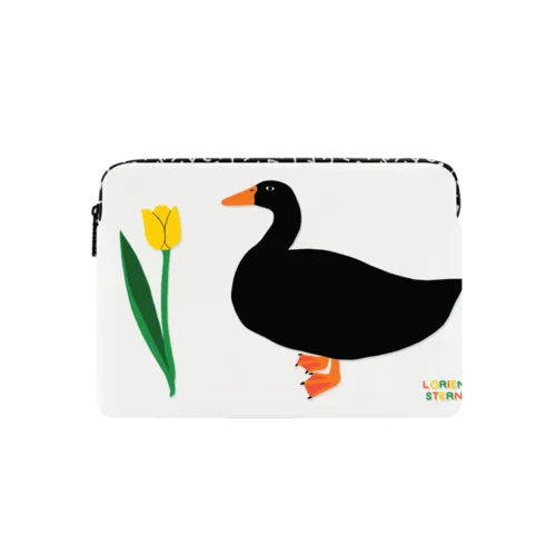 Duck with Tulip | Small (13") / Impact Laptop Sleeve / Multicolor | Image 1