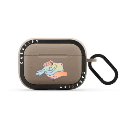 Peace Holder - A | AirPods Pro 2 / Earbuds Bounce Case / Matte Taupe | Image 1