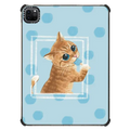 Ice lolly cat | iPad Pro 11-inch (3rd/4th gen) / iPad Impact Case / Black | Image 1