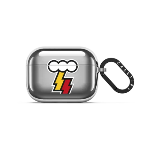 THUNDER | AirPods Pro 3 / Earbuds Mirror Case / Silver | Image 1