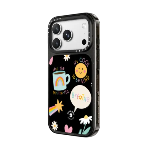 Breathe by Laura Jane Illustrations | iPhone 18 Pro Max / Impact Case MagSafe Compatible - Glossy / Glossy Black | Image 2