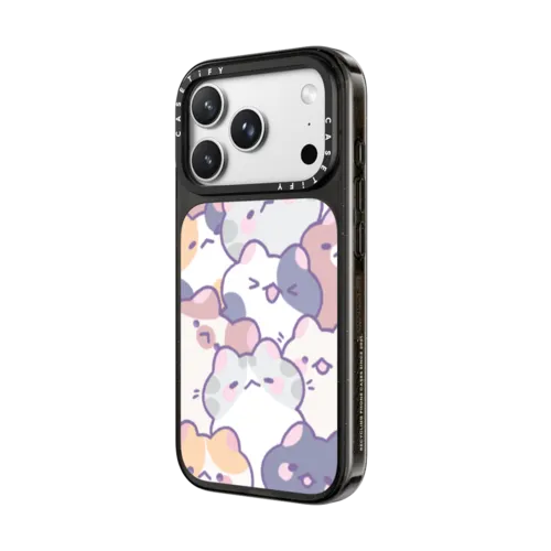 Cats! by Milkkoyo | iPhone 18 Pro Max / Impact Case MagSafe Compatible - Glossy / Glossy Black | Image 2
