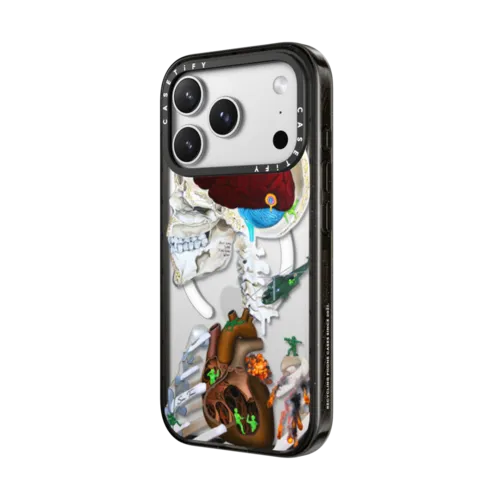 WAR IPHONE CASE BY SUE TSAI | iPhone 17 Pro Max / Impact Case MagSafe Compatible / Black | Image 2