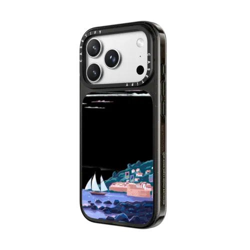 Coastal Town by Papio Press | iPhone 18 Pro Max / Impact Case MagSafe Compatible - Glossy / Glossy Black | Image 2