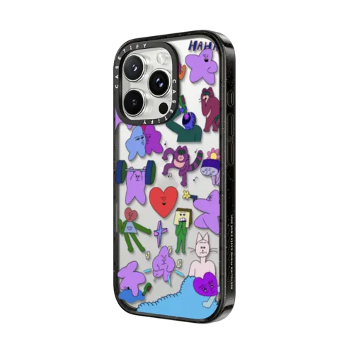 Mekamee stickers | iPhone 16 Pro Max / Impact Case / Black | Image 2