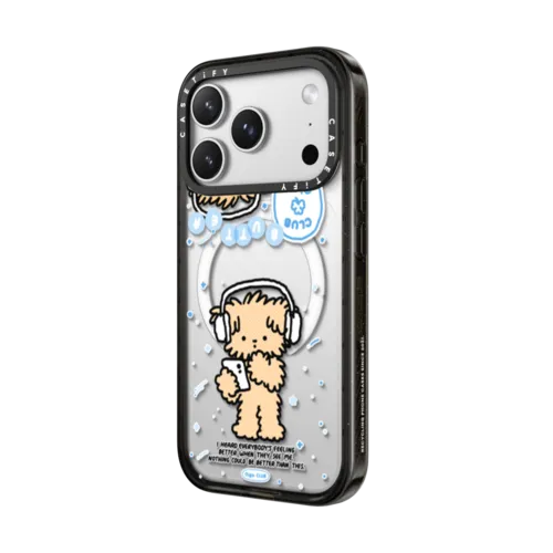 Butter listening to music flip | iPhone 17 Pro Max / Impact Case MagSafe Compatible / Black | Image 2