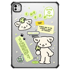 Cheese with a clover | iPad Pro 11-inch (M4/M5) / iPad Impact Case / Black | Image 1