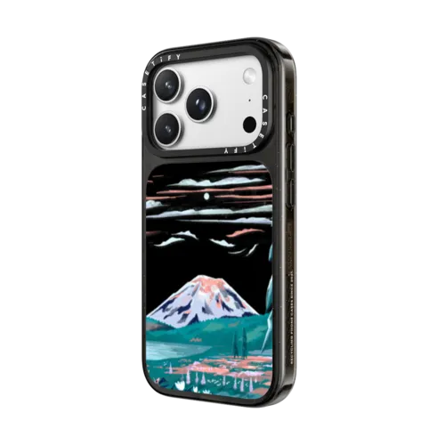 Mt. Rainier by Papio Press | iPhone 18 Pro Max / Impact Case MagSafe Compatible - Glossy / Glossy Black | Image 2
