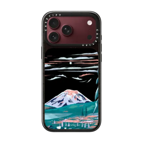 Mt. Rainier by Papio Press | iPhone 18 Pro Max / Impact Case MagSafe Compatible - Glossy / Glossy Black | Image 1