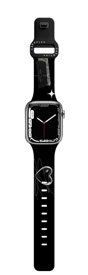 Wear Your Heart On Your Sleeve By Malavika Natesh | Apple Watch Series 7-9 (45mm) / Impact Band / Black | Image 1