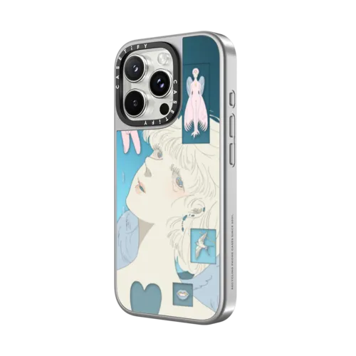 BEFORE EVOLUTION BY SAITEMISS | iPhone 16 Pro Max / Mirror Case MagSafe Compatible / Silver on Silver | Image 2