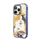 Gyudon cat | iPhone 16 Pro / Impact Case MagSafe Compatible / Glitter Indigo | Image 2