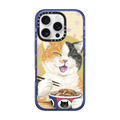 Gyudon cat | iPhone 16 Pro / Impact Case MagSafe Compatible / Glitter Indigo | Image 1
