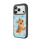 Ice lolly cat | iPhone 17 Pro Max / Impact Case MagSafe Compatible / Black | Image 2