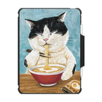 Ramen cat | iPad Pro 11-inch (3rd/4th gen) / iPad Impact Folio Case / Black | Image 1
