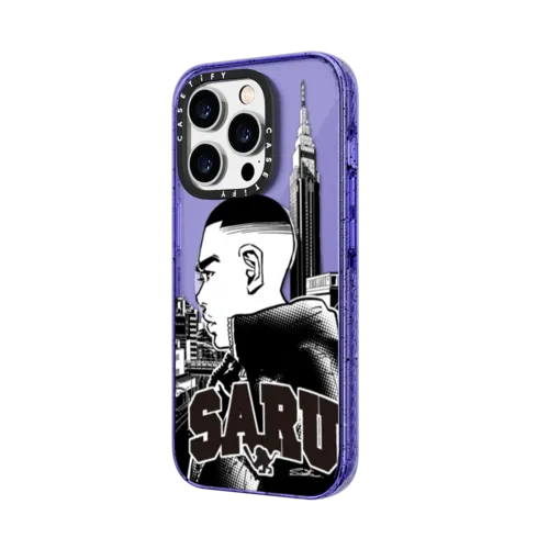 Tokyo SARU | iPhone 14 Pro Max / Impact Case MagSafe Compatible / Peri Purple | Image 2