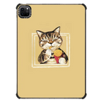 French fries cat | iPad Pro 11-inch (3rd/4th gen) / iPad Impact Case / Black | Image 1