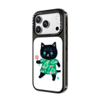 FLOWER CAT | iPhone 18 Pro Max / Impact Case MagSafe Compatible - Glossy / Glossy Black | Image 2