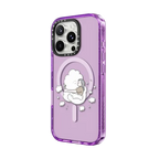 Miss you / Girl by ReenP | iPhone 16 Pro Max / Impact Case MagSafe Compatible / Purple | Image 2